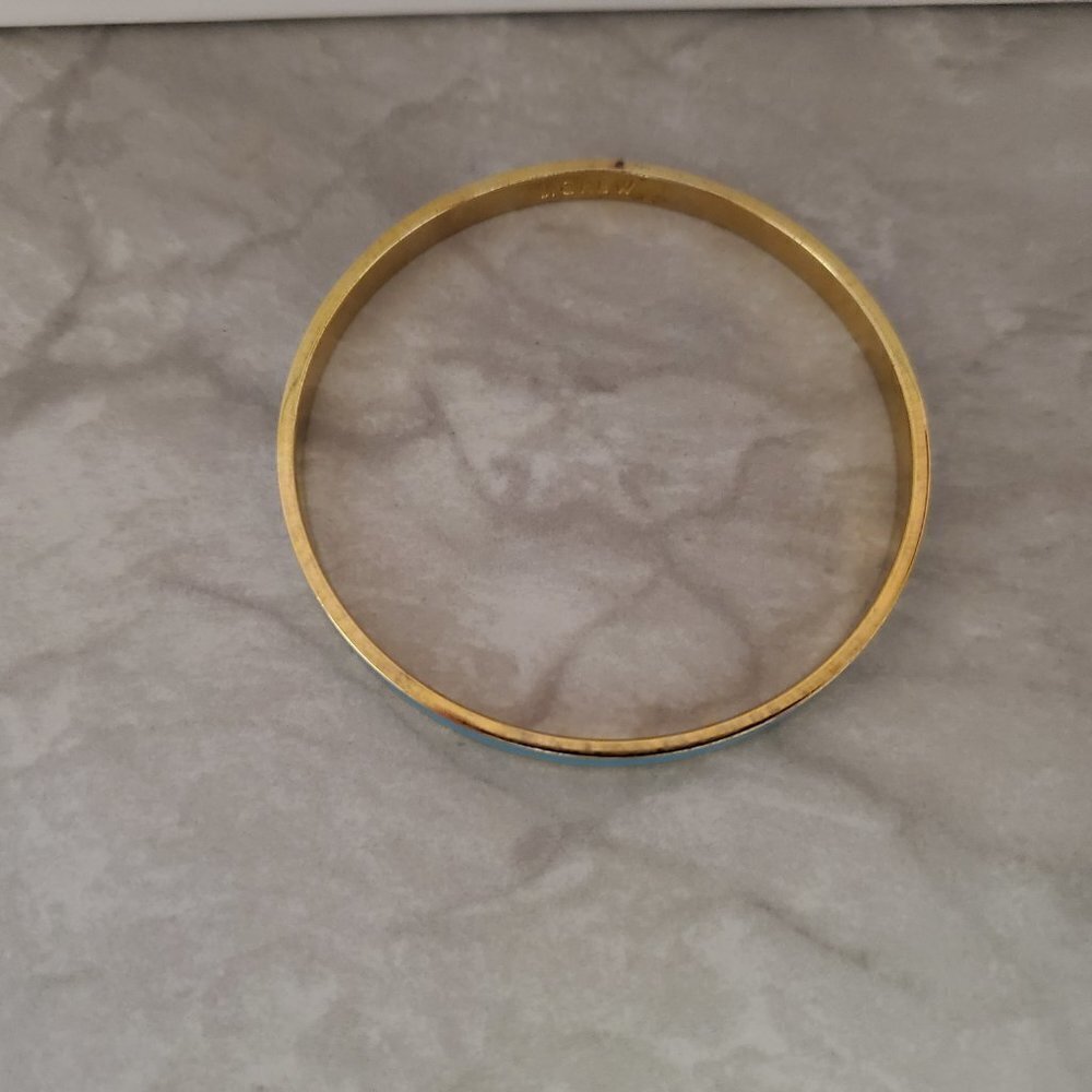 💙 Vintage Y2k 00s 2000's J. Crew Bright Spring Blue Skinny Bangle 💙 - Picture 6 of 8